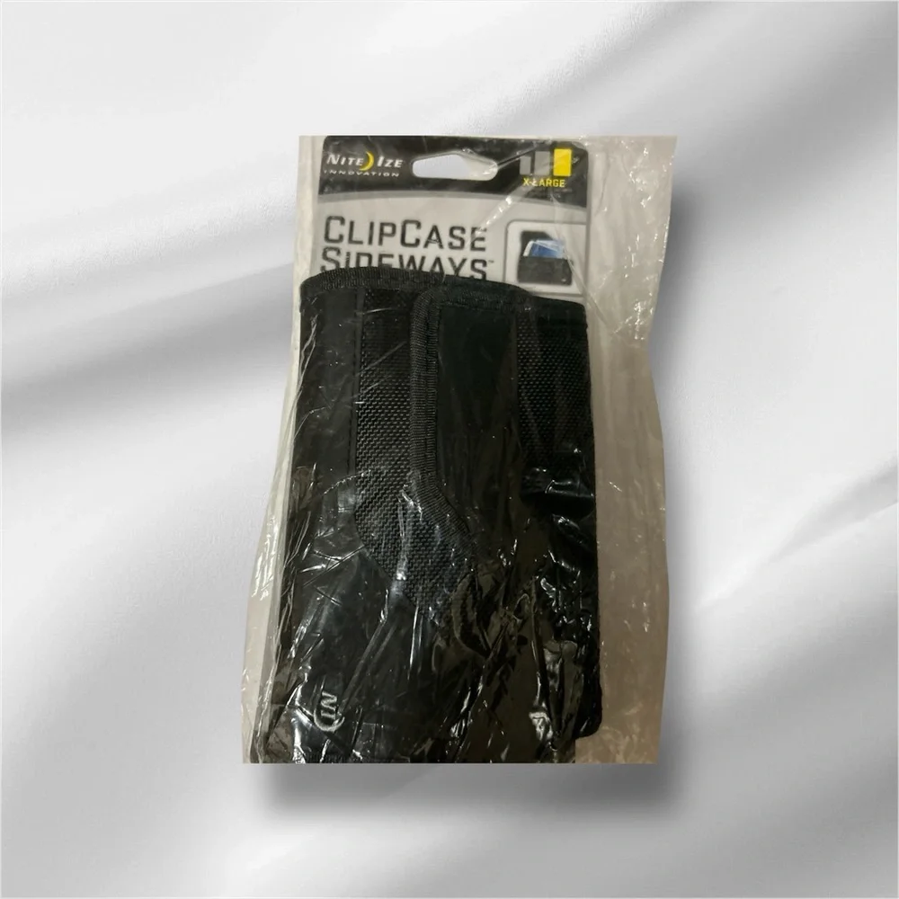Nite Ise Phone Holster/ Hip Case XL New Sealed Black Canvas W/Clip